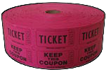 Roll Raffle Tickets - Available in 8 Colors