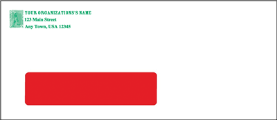 #9 Window Envelope, One Color,