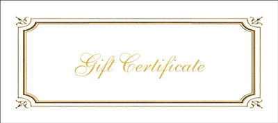 Gift Certificate Envelope #15 Printed Envelope
