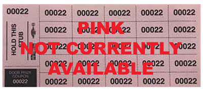 100 Basket Raffle Tickets, Pink