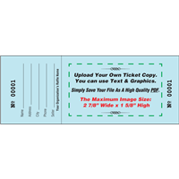 Print Custom Raffle tickets.