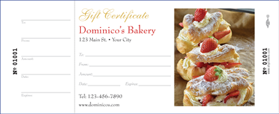 Gift Certificate #11 - Pastry