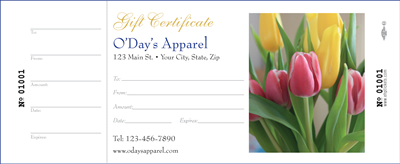 Gift Certificate #7 - Spring